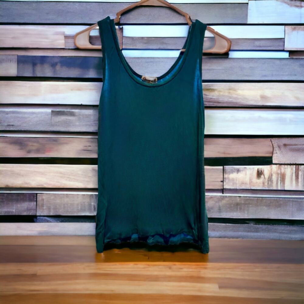 Chances R Super Soft Light Blue Sleeveless Tank Size Large